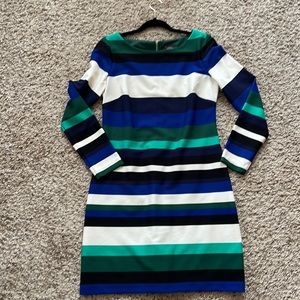 Vince Camuto Long Sleeve Striped Dress 10